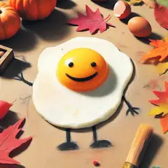 目玉焼き(擬人化)秋