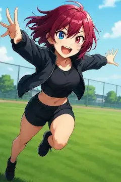 【過去画像リメイク企画 1】 草原を駆ける少女