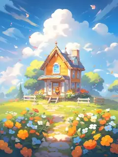 ファンタジーゲーム背景