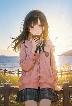 海辺の少女