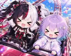 ミラとノワール！絶叫！二人で駆け抜ける夢の遊園地
