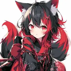 雪の降る夜に現れた赤狐の少女
