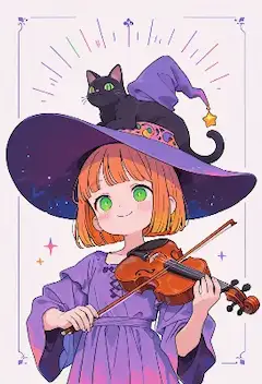 黒猫帽子の魔女と星の旋律
