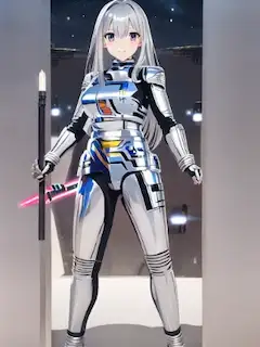 ギャバンのコンバットスーツの女の子2