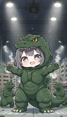 ゴジラの着ぐるみ