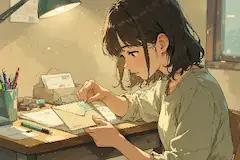 夜の灯りに浮かぶ秘密の手紙