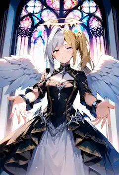 大聖堂に降り立つ祝福の翼