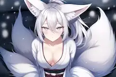 うちの子銀髪ちゃん狐っ娘まとめ
