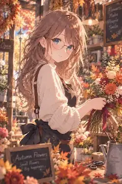 秋を、花束に。