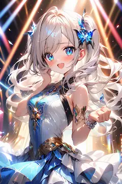 Glossy hair