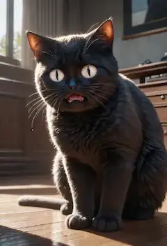 古い屋敷の黒猫、驚愕の秘密