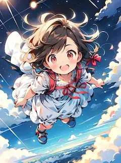 空飛ぶ癖っ毛ちゃん