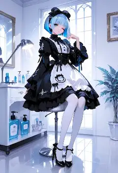 白の端で色がまどろむ