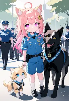 警察犬と警察猫