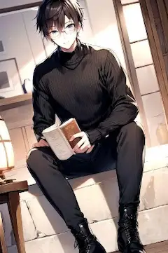 黒髪男子