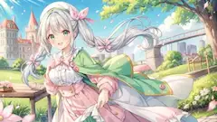 春風に舞う銀髪の冒険少女