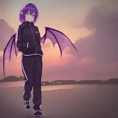 ジャージ姿のドラゴン娘