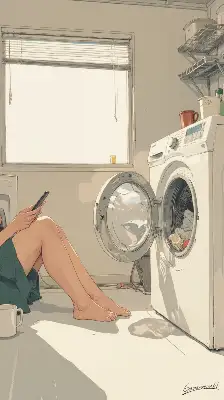 乾くの、待つの、だるいの／スマホ壁紙アーカイブ