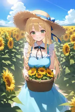 青いワンピース