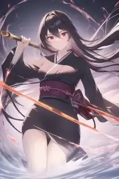 黒髪のかっこいいお姉さん