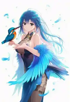 カワセミ　(擬人化)