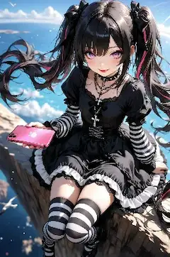 ボーダーのドレス