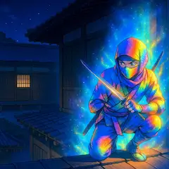 闇夜の虹忍者