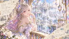 虹色の夢が舞う浮遊の城