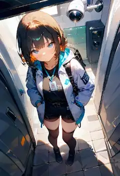 防犯カメラ・・「かなり厳重ね」