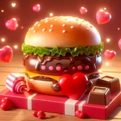 チョコレートのハンバーガー