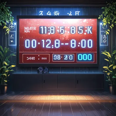 静寂の部屋に響くカウントダウン