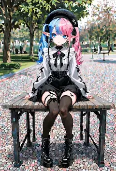 柔光のひかりが髪の流れを照らす