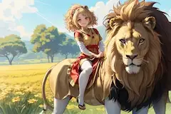 微妙なライオン