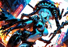 炎の街を舞う鋼の戦乙女
