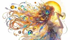 太陽の調べを奏でる果実の女神