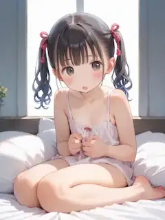 ツインテ〇リJ〇ちゃんのキャミソール姿