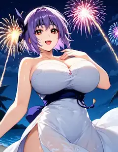 あやねさん　花火