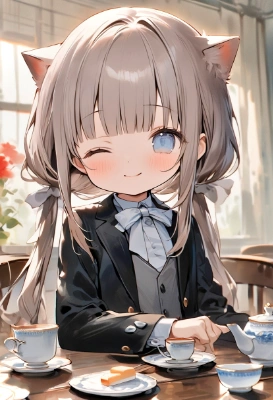 お茶を淹れました