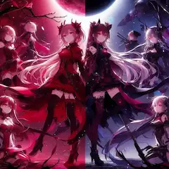 深紅の世界と漆黒の世界