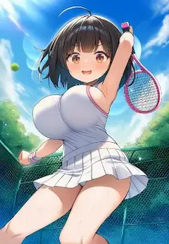 消える打球に遭遇したテニス少女