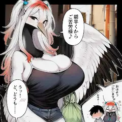 ゴミ捨て中