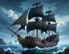 ファンタジーRPG風の海賊船