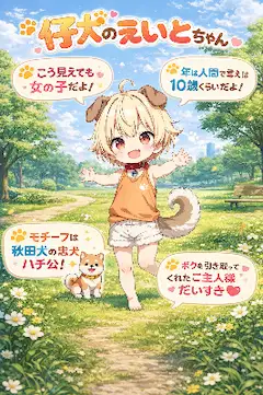 うちの子紹介（仔犬のえいとちゃん）