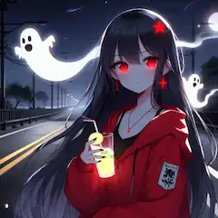 夜中に、ユーレイとのむ、レモネードは、最高だわ🎵