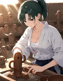 埴輪職人の朝は早い