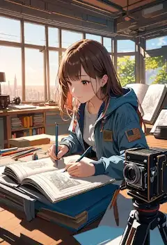 窓辺の少女とカメラの物語