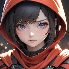 赤いフードの神秘少女