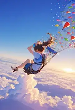 風船の翼で駆け抜ける空の冒険