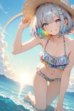 虹のビーチ