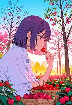 桜んぼ畑で味わう甘い午後のひととき